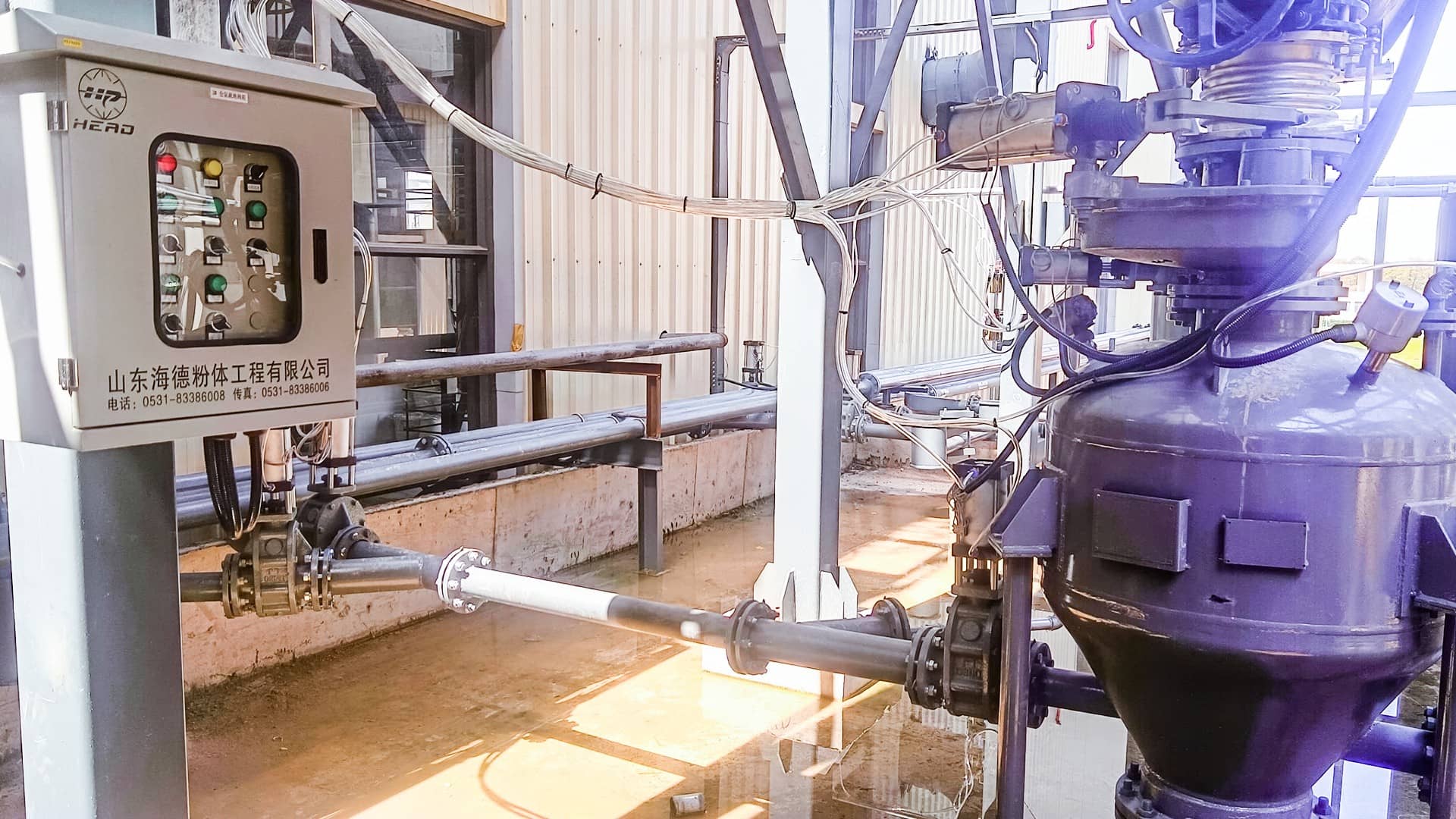 無機鹽氣力輸送