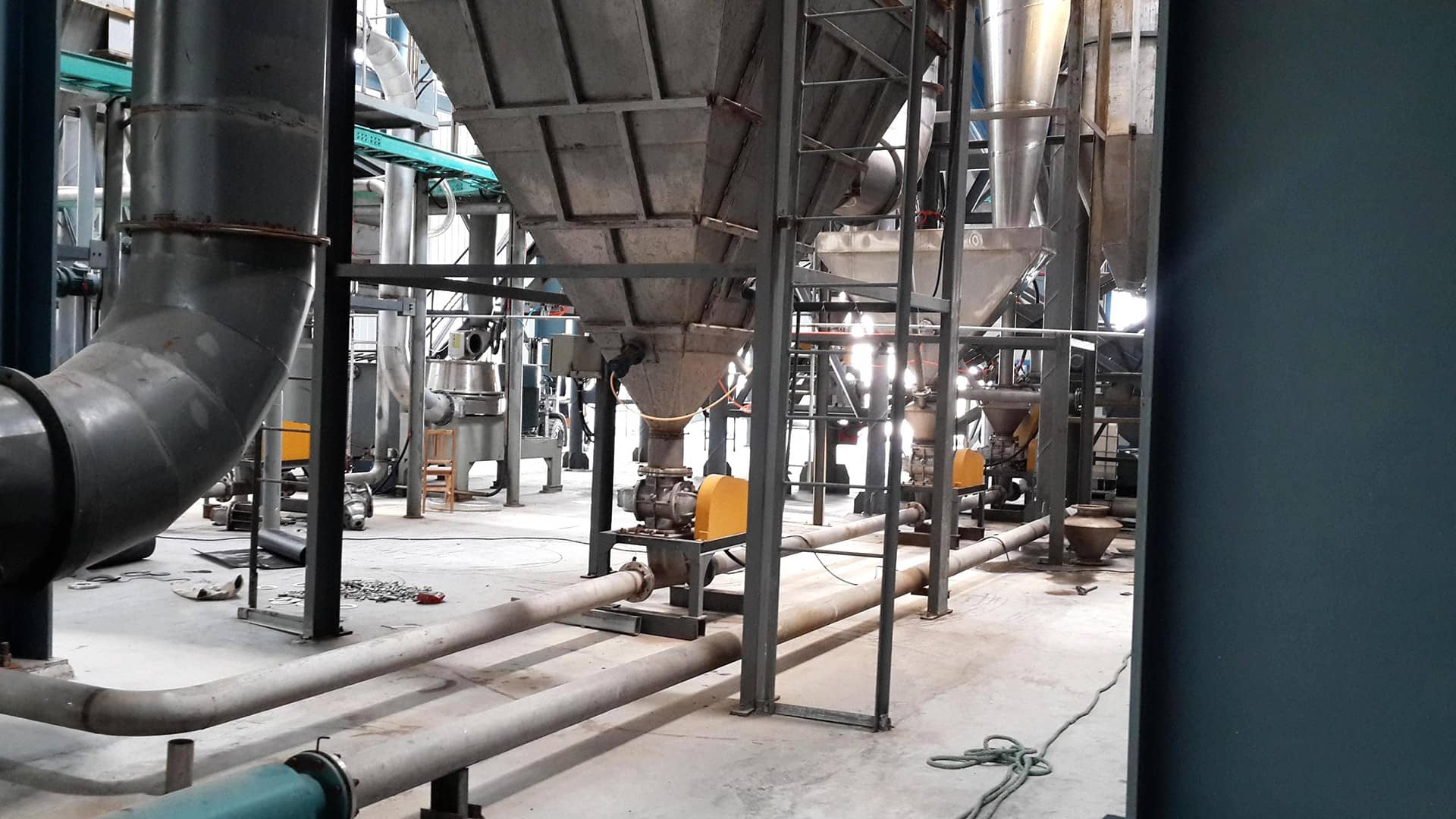 纖維料氣力輸送系統(tǒng)(圖3)